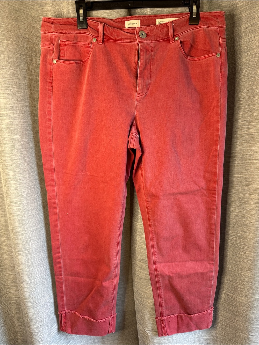 J. Jill Coral Cropped Ankle Jeans